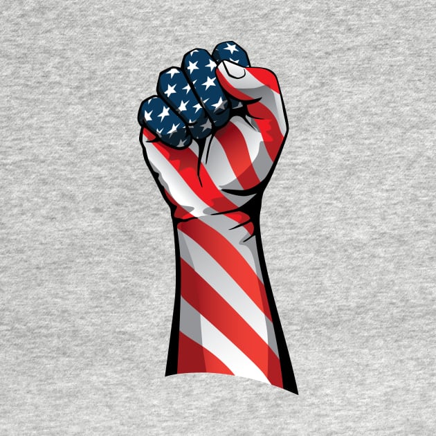 American Pride Raised Fist by hobrath